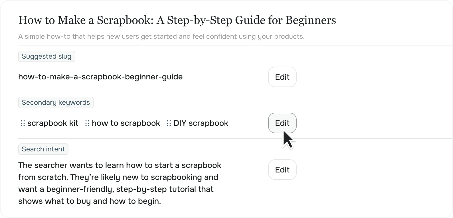 3. Shape your article plan